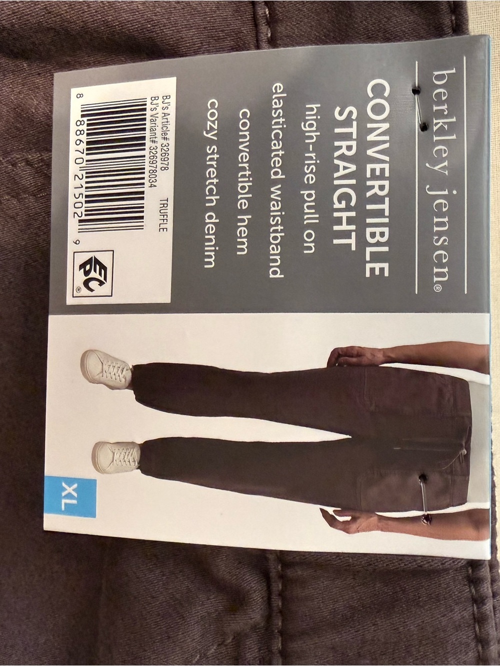 Relaxed Drawstring Capris — Brown - Picture 4 of 4